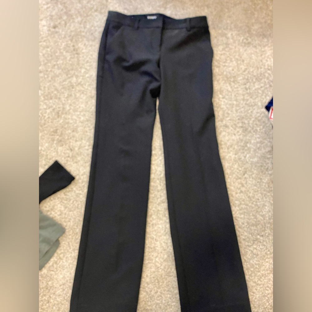 Size 4 long bootcut Black Express slacks